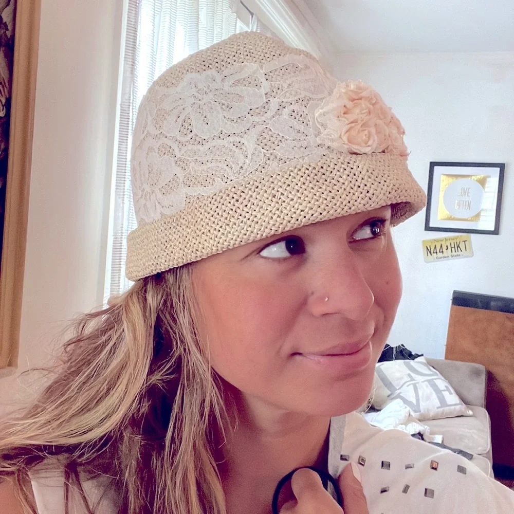 Janie’s Hand Dyed Gadsby Straw Hat - Picture 2 of 7